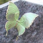 Schmetterling aus Bronze mit Tönung